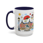 Madrid Travel Mug | European City Souvenir Accent Coffee Mug | 11oz 15oz Ceramic Cup