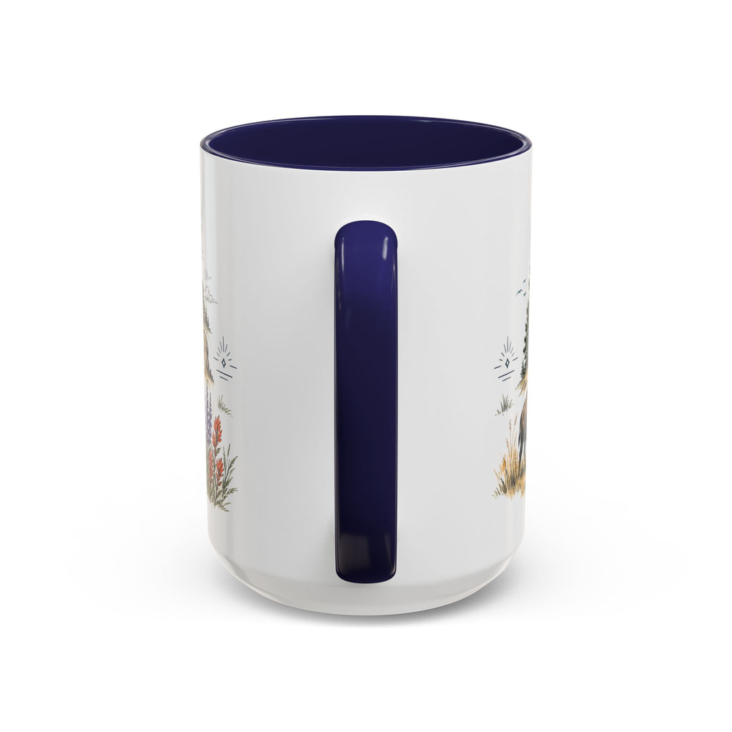 Devils Tower Mug, Wyoming Travel Souvenir, Bucket List Gift, Accent Ceramic Coffee Mug 11oz 15oz