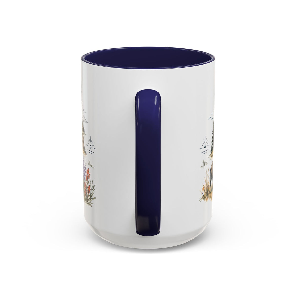 Devils Tower Mug, Wyoming Travel Souvenir, Bucket List Gift, Accent Ceramic Coffee Mug 11oz 15oz