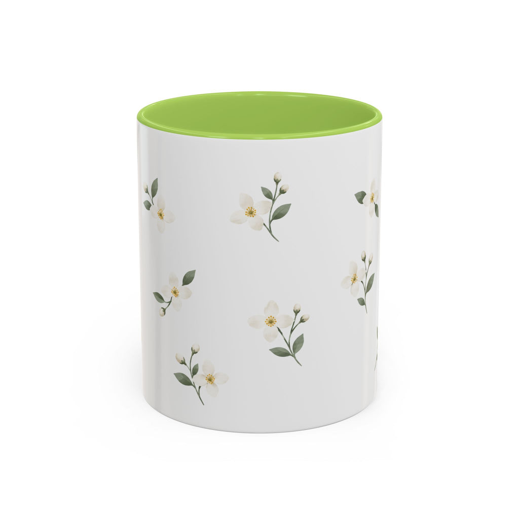 Idaho Syringa Mug, State Flower Floral Coffee Cup, 11oz Botanical Gift