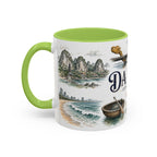 Da Nang Coffee Mug | Vietnam Travel Souvenir | Vintage Illustrated City Gift | 11 oz 15 oz Accent Mug