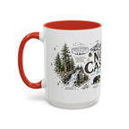 North Cascades National Park Coffee Mug | Washington Alpine Glacier Hiking Gift | Accent Color Ceramic 11oz 15oz