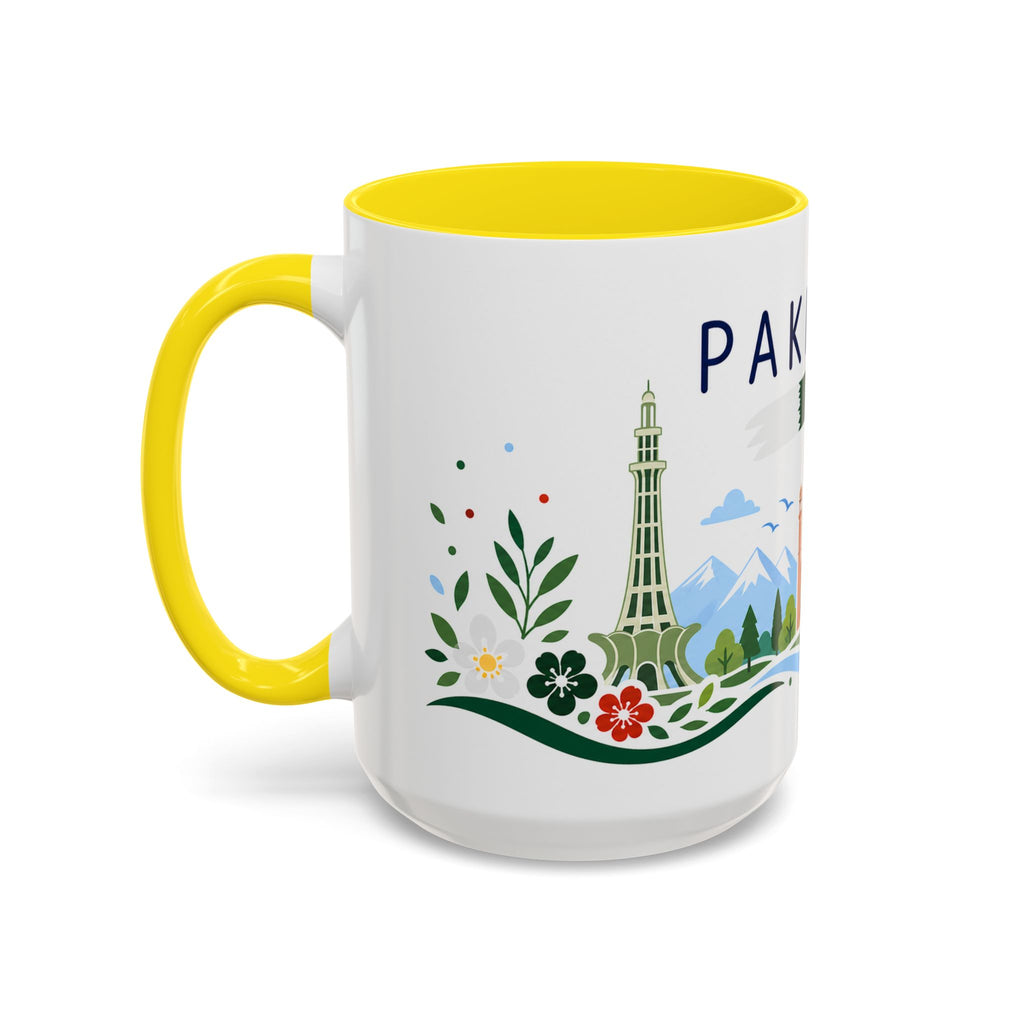 Pakistan Coffee Mug | Travel Souvenir Accent Mug | Country Gift Ceramic Cup 11oz 15oz