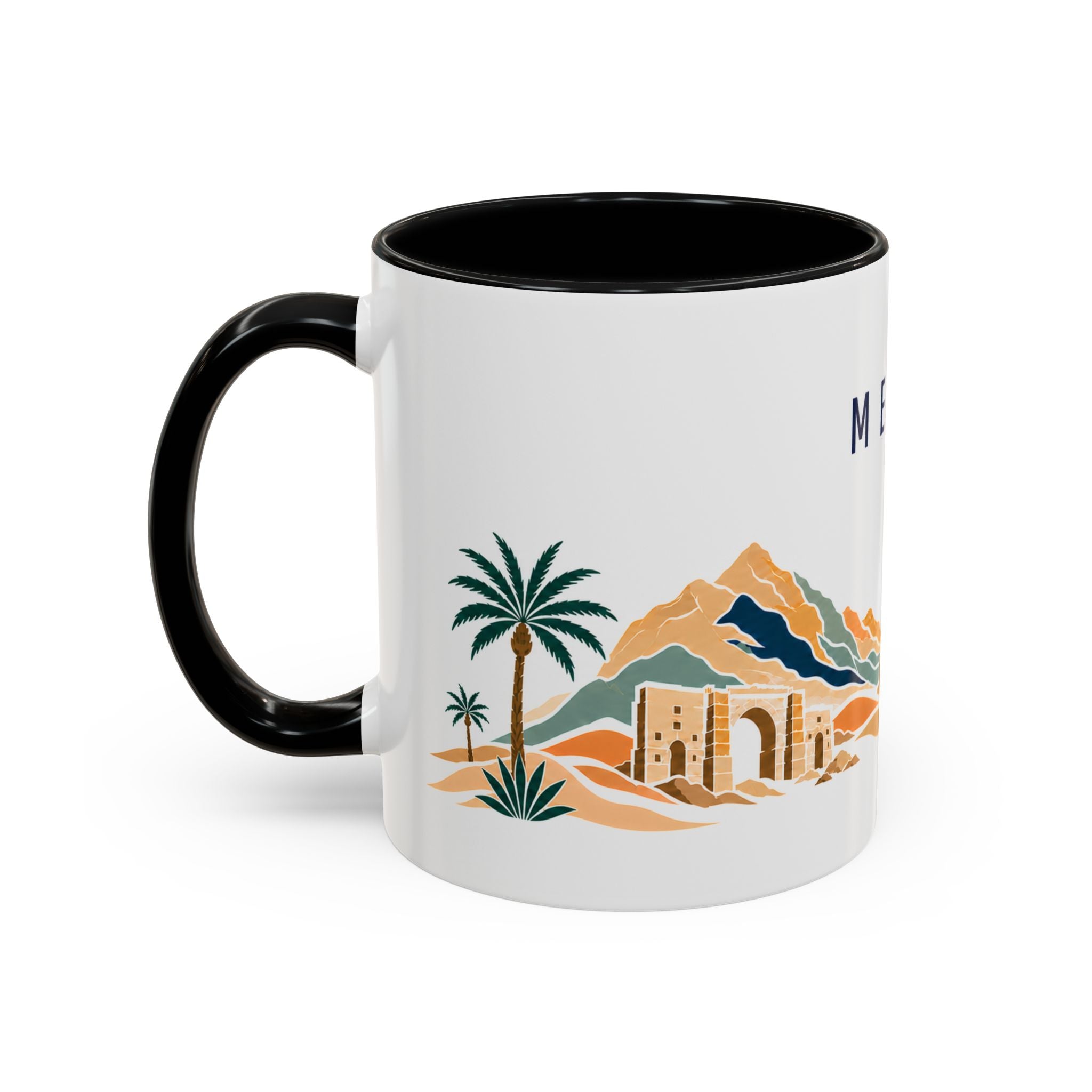 Mecca Coffee Mug | Saudi Arabia Travel Souvenir | Porcelain Decal City Gift | 11oz 15oz Accent Mug