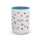 Angkor Christmas Mug | Watercolor Travel Souvenir | Holiday Gift | Accent Ceramic Coffee Cup 11oz 15oz