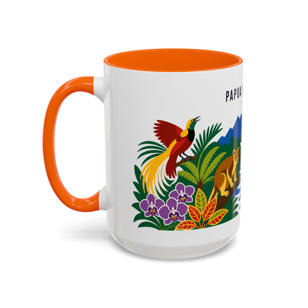 Papua New Guinea Coffee Mug | Travel Souvenir Accent Mug | Country Gift Ceramic Cup 11oz 15oz