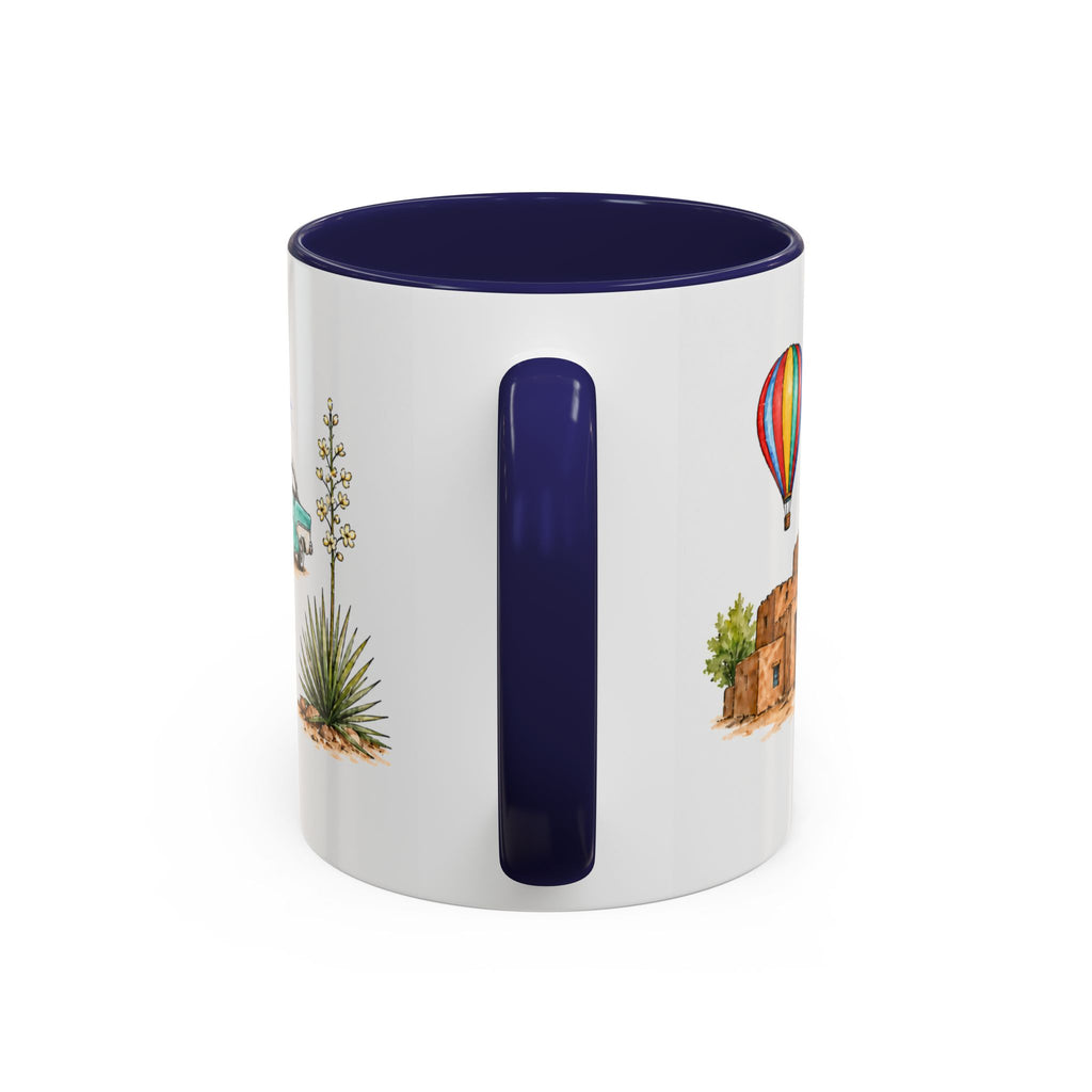 Albuquerque Illustrated Travel Mug | City Souvenir Accent Coffee Mug | 11oz 15oz Ceramic Cup