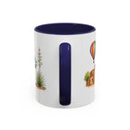 Albuquerque Illustrated Travel Mug | City Souvenir Accent Coffee Mug | 11oz 15oz Ceramic Cup