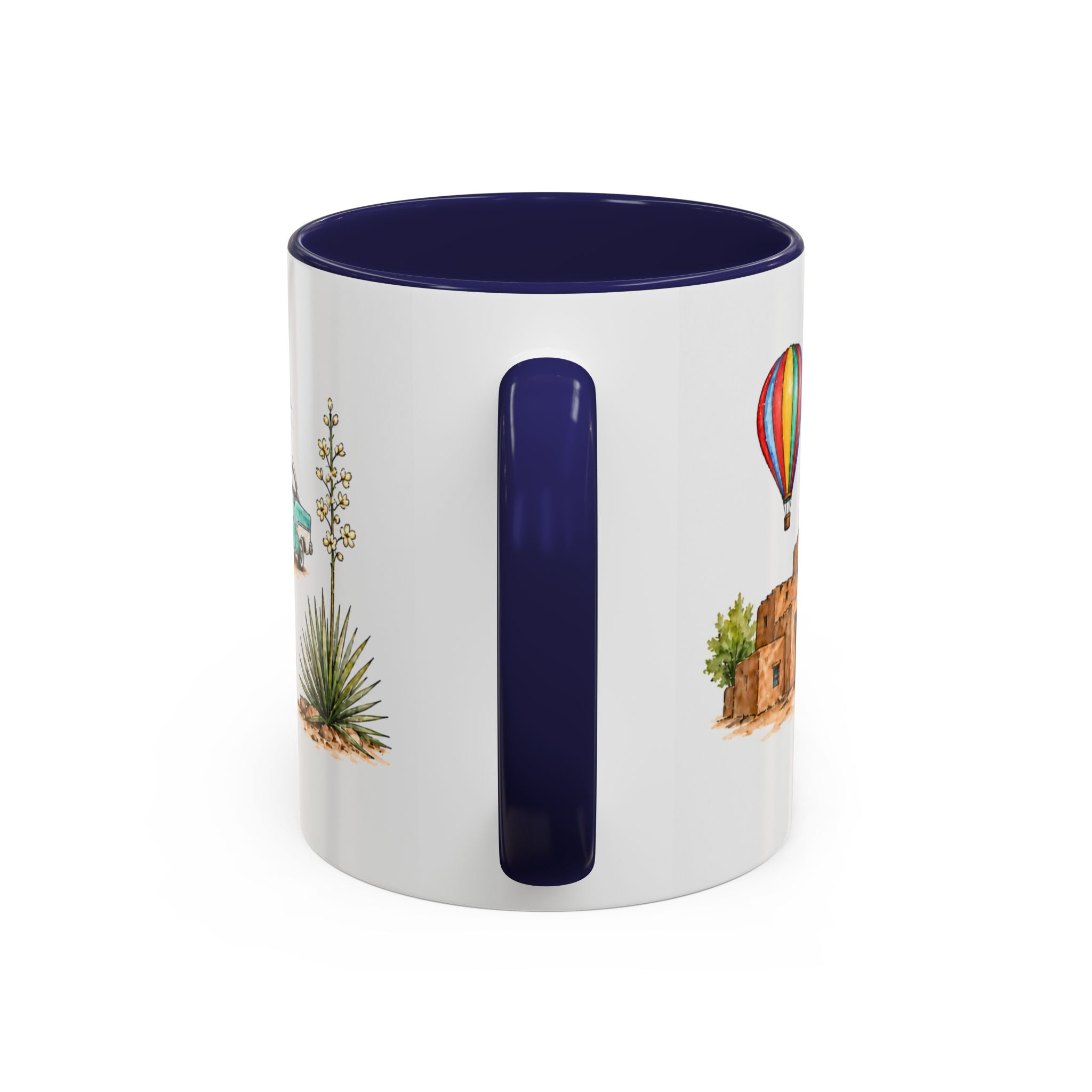 Albuquerque Illustrated Travel Mug | City Souvenir Accent Coffee Mug | 11oz 15oz Ceramic Cup