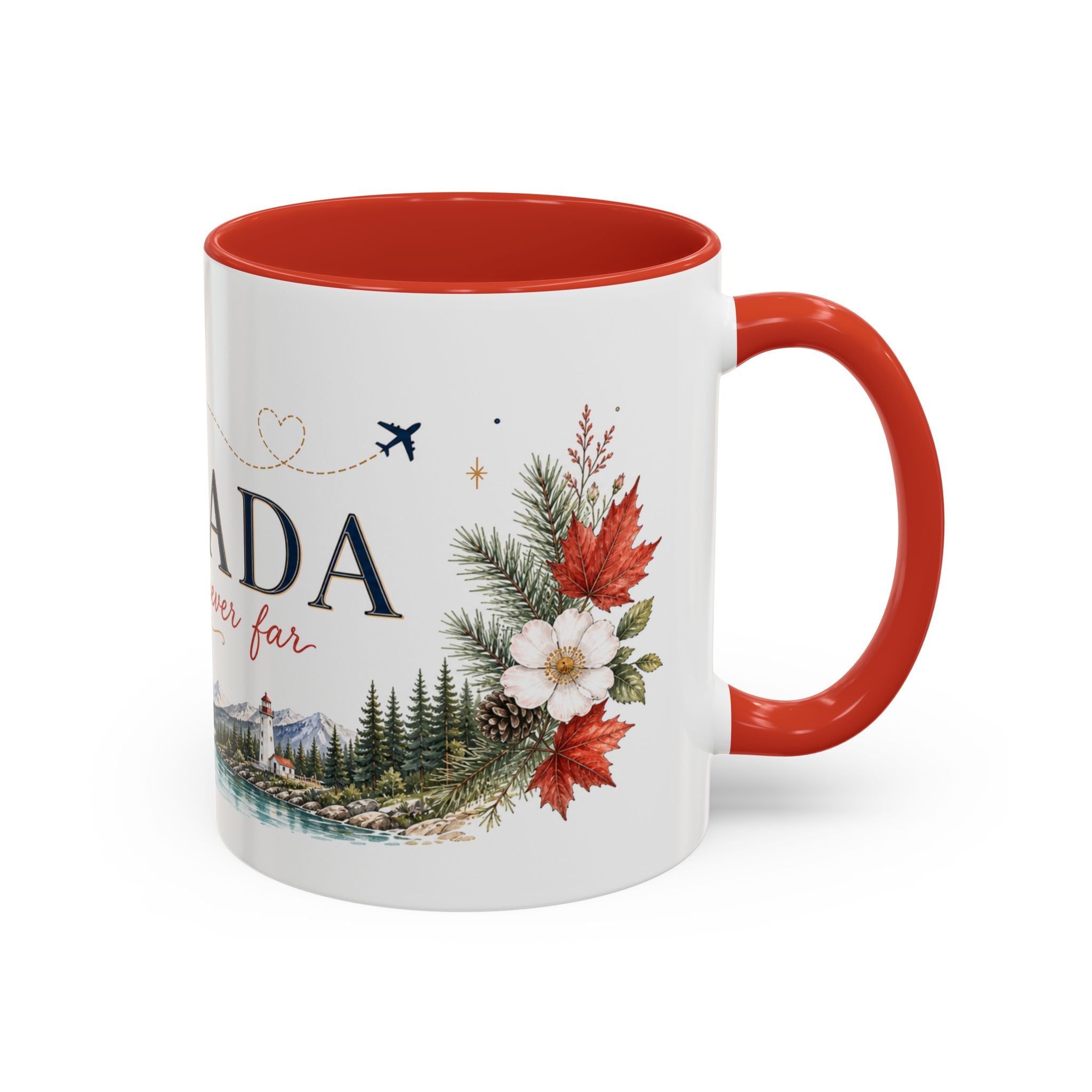 Canada Home Country Mug | Moving Away Gift | Long Distance Friendship | 11 oz 15 oz Accent Mug
