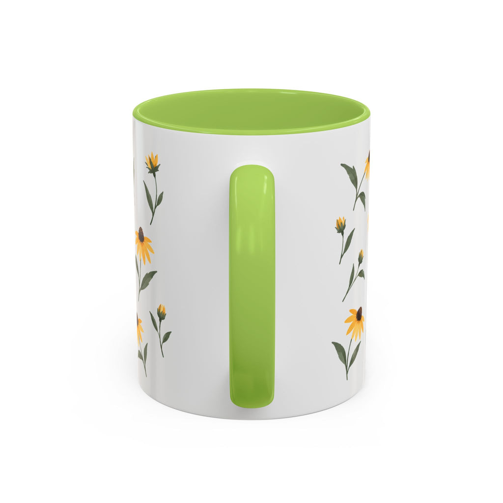 Maryland Black-eyed Susan Mug, State Flower Floral Coffee Cup, 11oz Botanical Gift