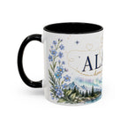 Alaska State Map Mug | Northern Lights, Mountains, Glaciers | Moving Away Gift