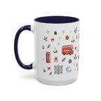 London Christmas Mug | Watercolor City Souvenir, Travel Memories, Ceramic Coffee Cup