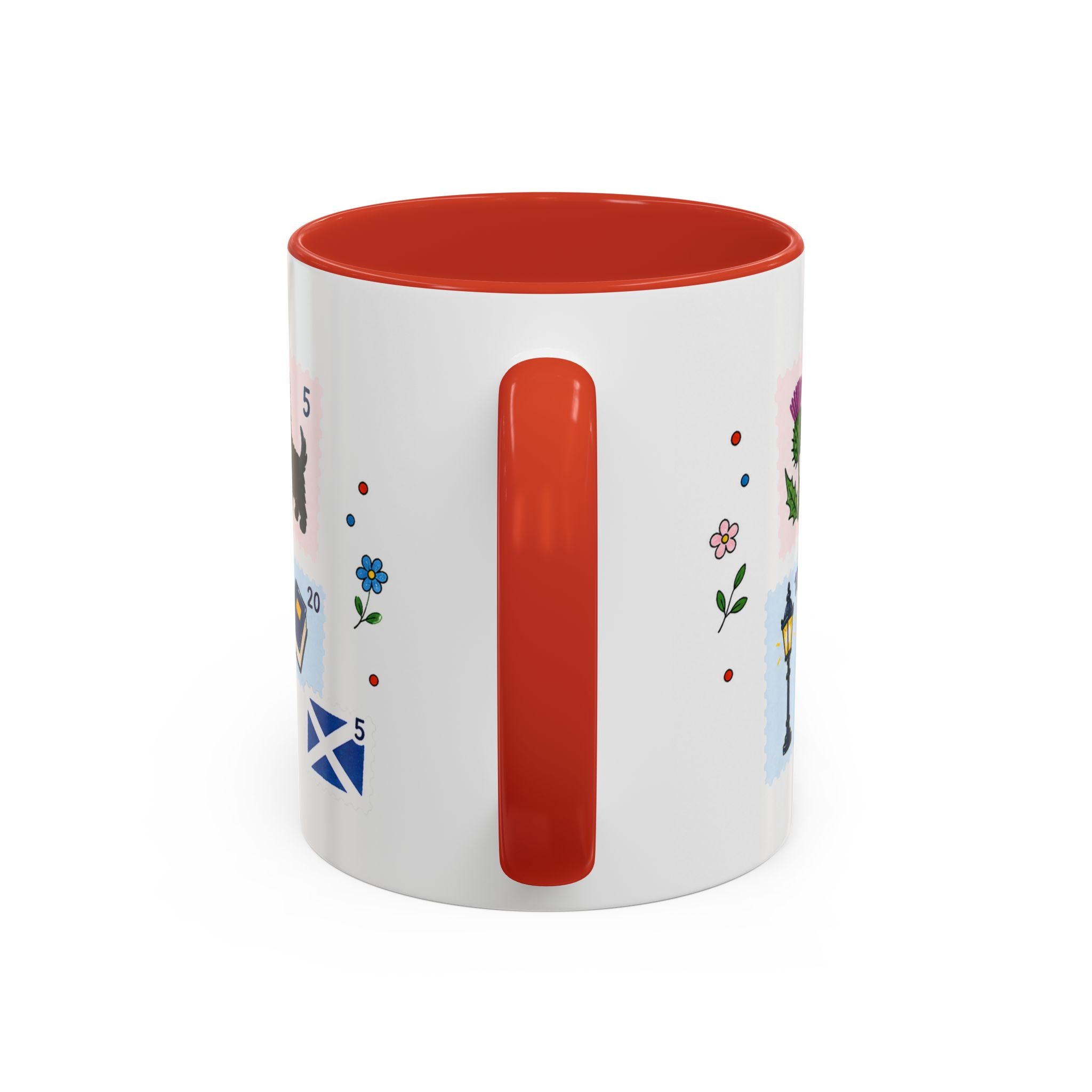 Edinburgh Coffee Mug | Postage Stamp Collage Mug | Travel Souvenir Accent Cup 11oz 15oz