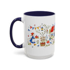 Storybook Cottage Breakfast Mug | Hand Painted Fairy Tale Accent Coffee Mug
