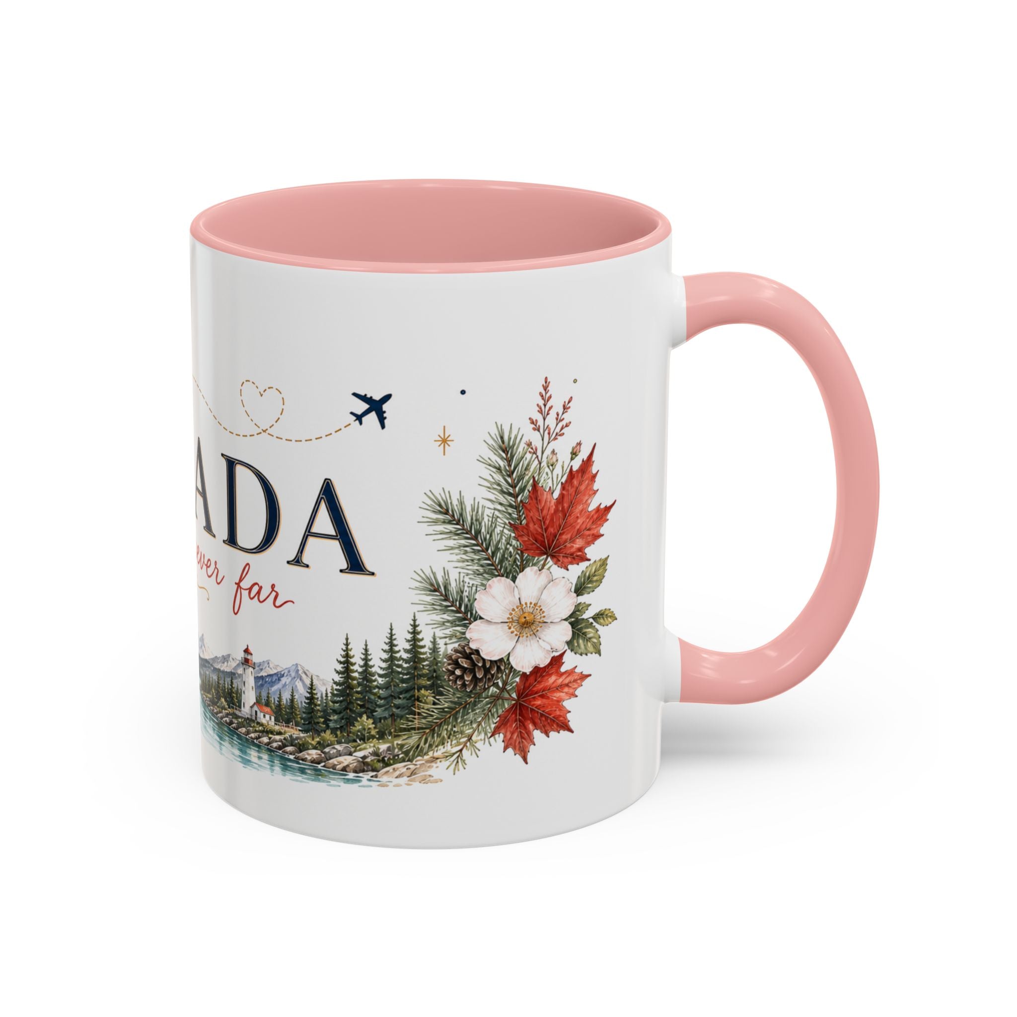 Canada Home Country Mug | Moving Away Gift | Long Distance Friendship | 11 oz 15 oz Accent Mug