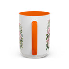 West Virginia State Map Mug | Appalachian Bridge, Rhododendron Accent Coffee Cup