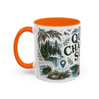 Queen Charlotte Sound Coffee Mug | Travel Destination Souvenir Gift | Accent Color Ceramic 11oz 15oz