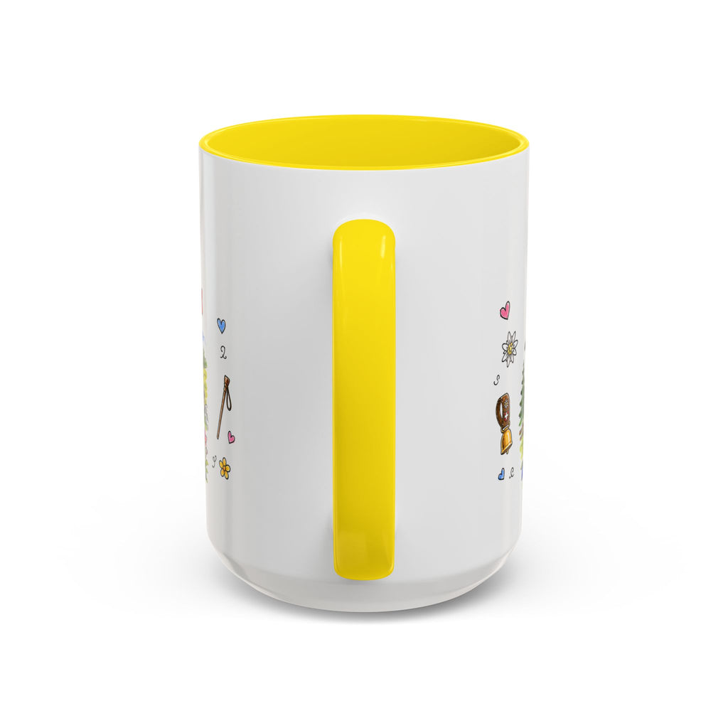 Zermatt Illustrated Travel Mug | Switzerland Souvenir Accent Coffee Mug | 11oz 15oz Ceramic Cup