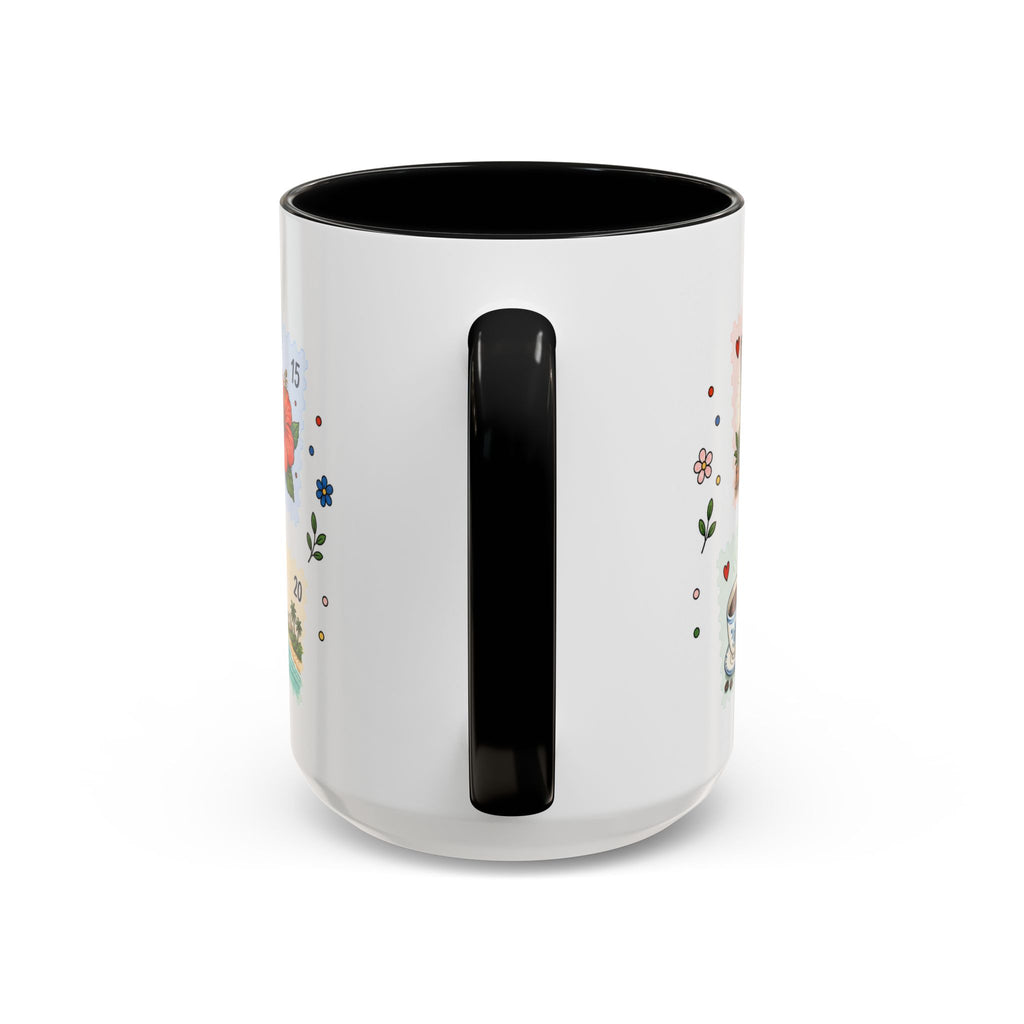 Zanzibar City Coffee Mug | Postage Stamp Collage Mug | Travel Souvenir Accent Cup 11oz 15oz