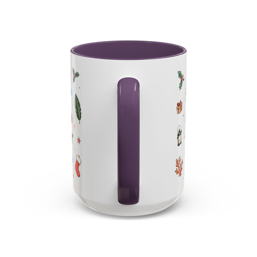 Honolulu Christmas Mug | Watercolor City Souvenir | Ceramic Coffee Cup (11oz 15oz)