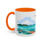 Biscayne National Park Coffee Mug | Solid Color Block Park Souvenir | 11oz 15oz Accent Mug