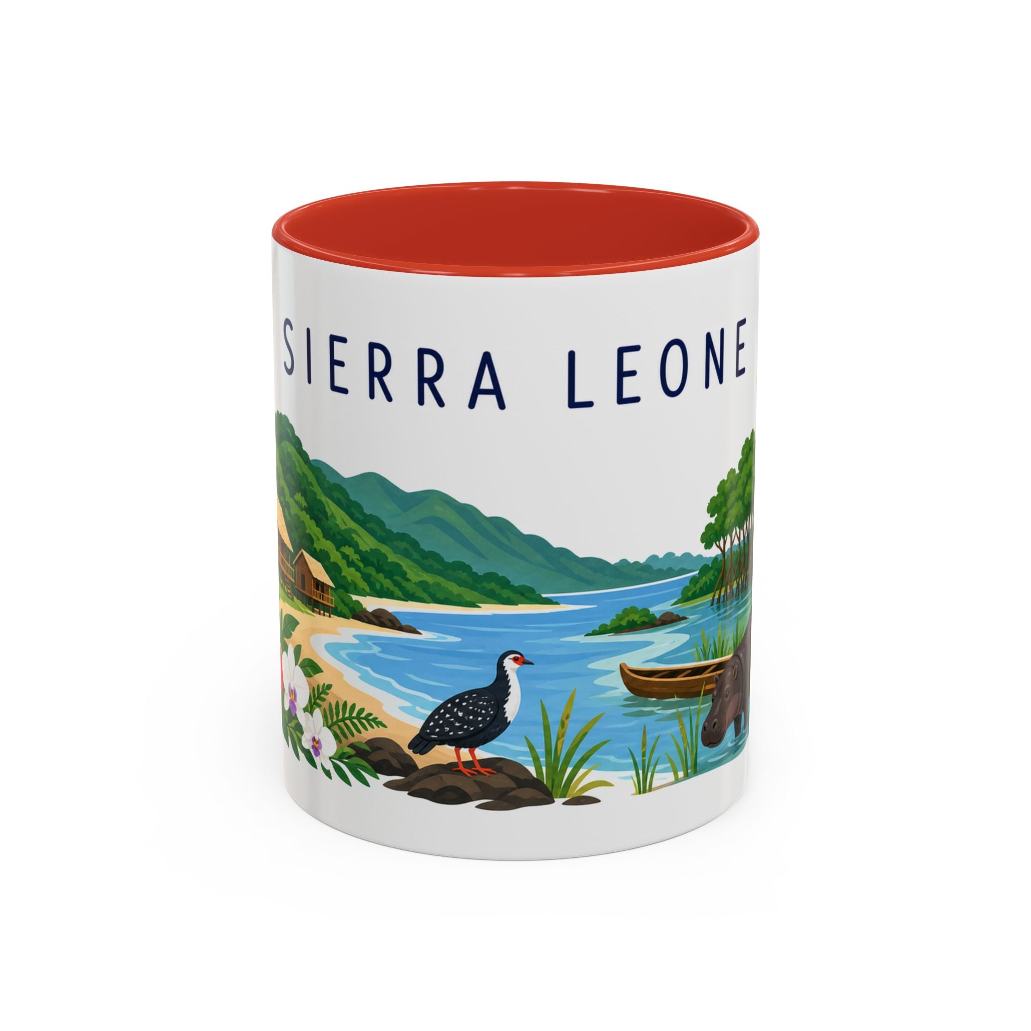 Sierra Leone Coffee Mug | Travel Souvenir Accent Mug | Country Gift Ceramic Cup 11oz 15oz