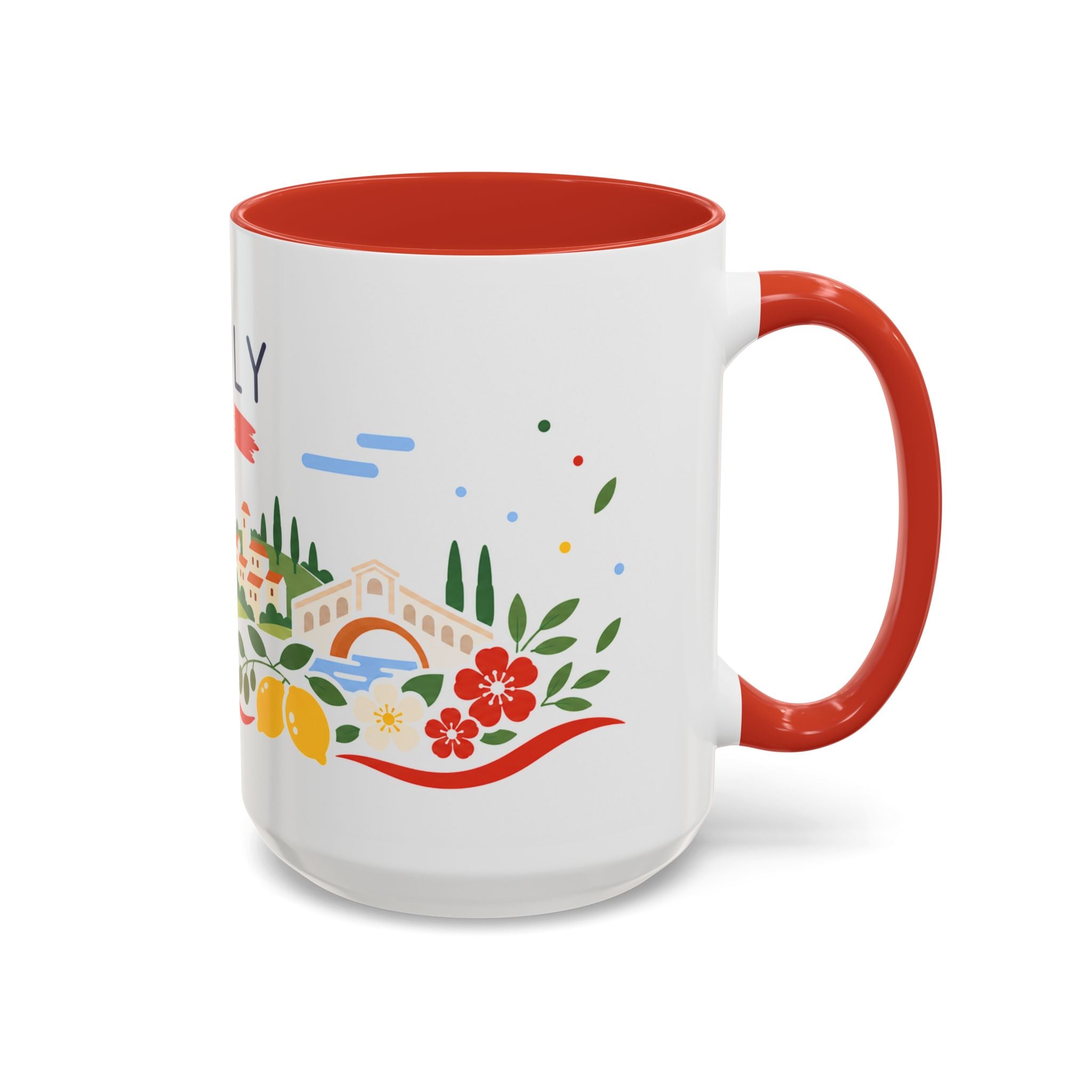 Italy Coffee Mug | Travel Souvenir Accent Mug | Country Gift Ceramic Cup 11oz 15oz
