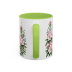West Virginia State Map Mug | Appalachian Bridge, Rhododendron Accent Coffee Cup