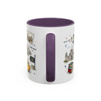 Kolkata Coffee Mug | India Souvenir Travel Gift | Accent Color Ceramic 11oz 15oz