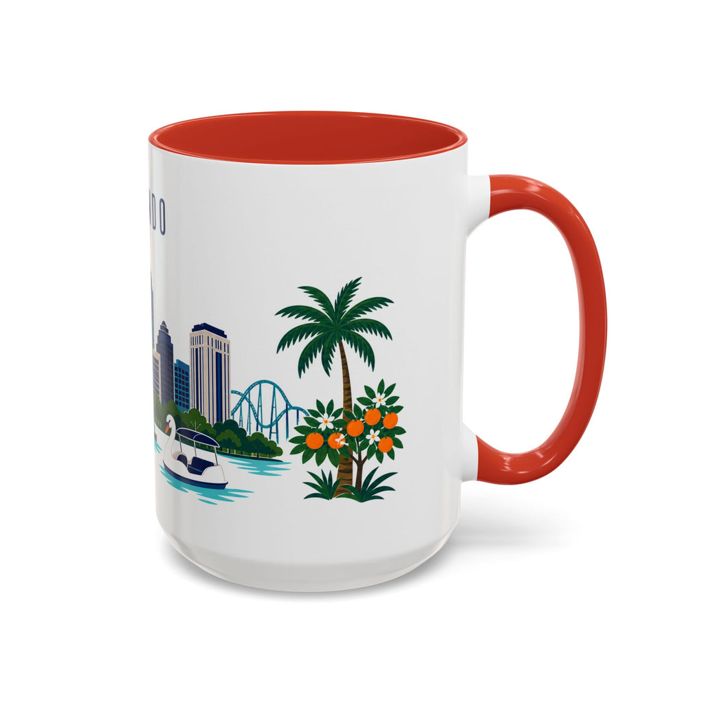 Orlando Coffee Mug | United States Travel Souvenir | Porcelain Decal City Gift | 11oz 15oz Accent Mug
