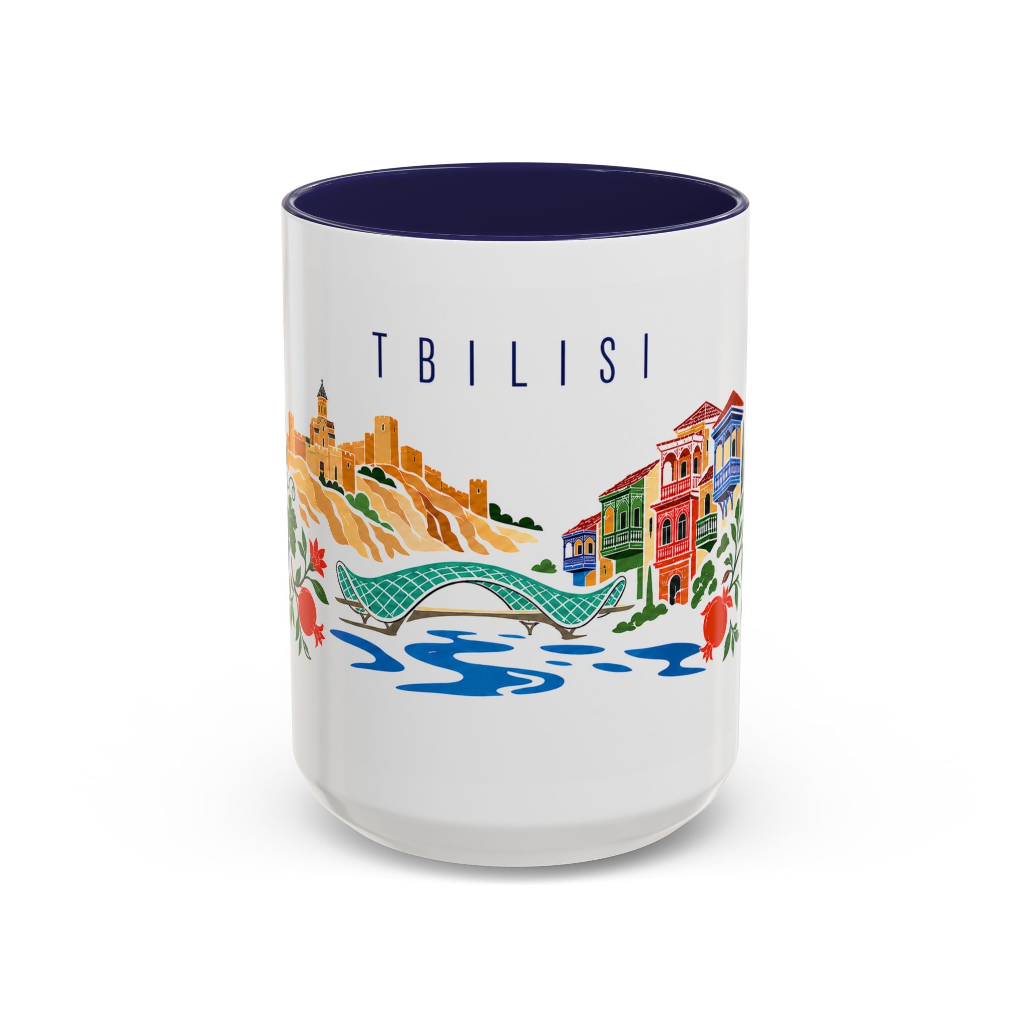 Tbilisi Coffee Mug | Georgia Travel Souvenir | Porcelain Decal City Gift | 11oz 15oz Accent Mug