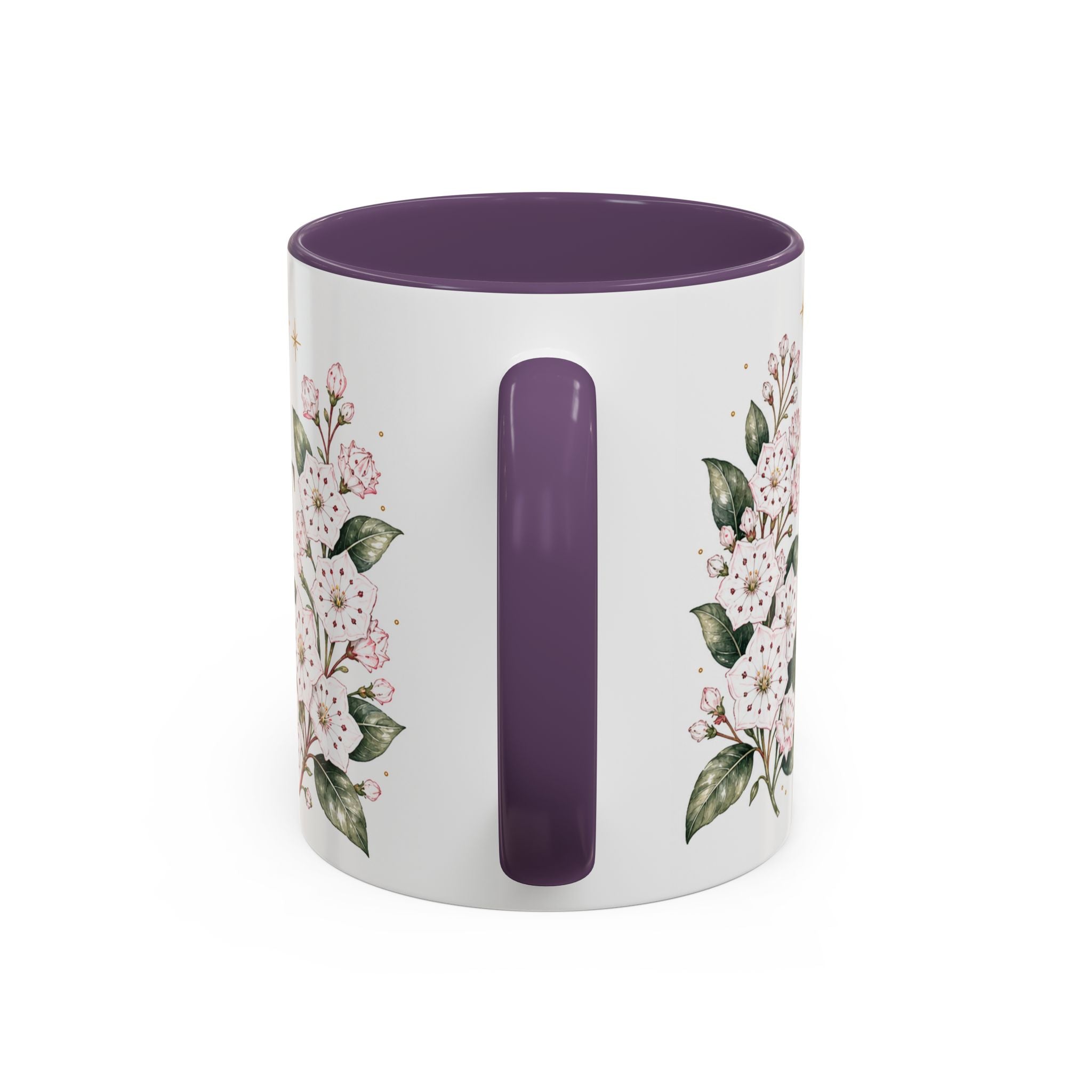 Connecticut State Map Mug | Botanical Accent Coffee Cup (11oz 15oz)