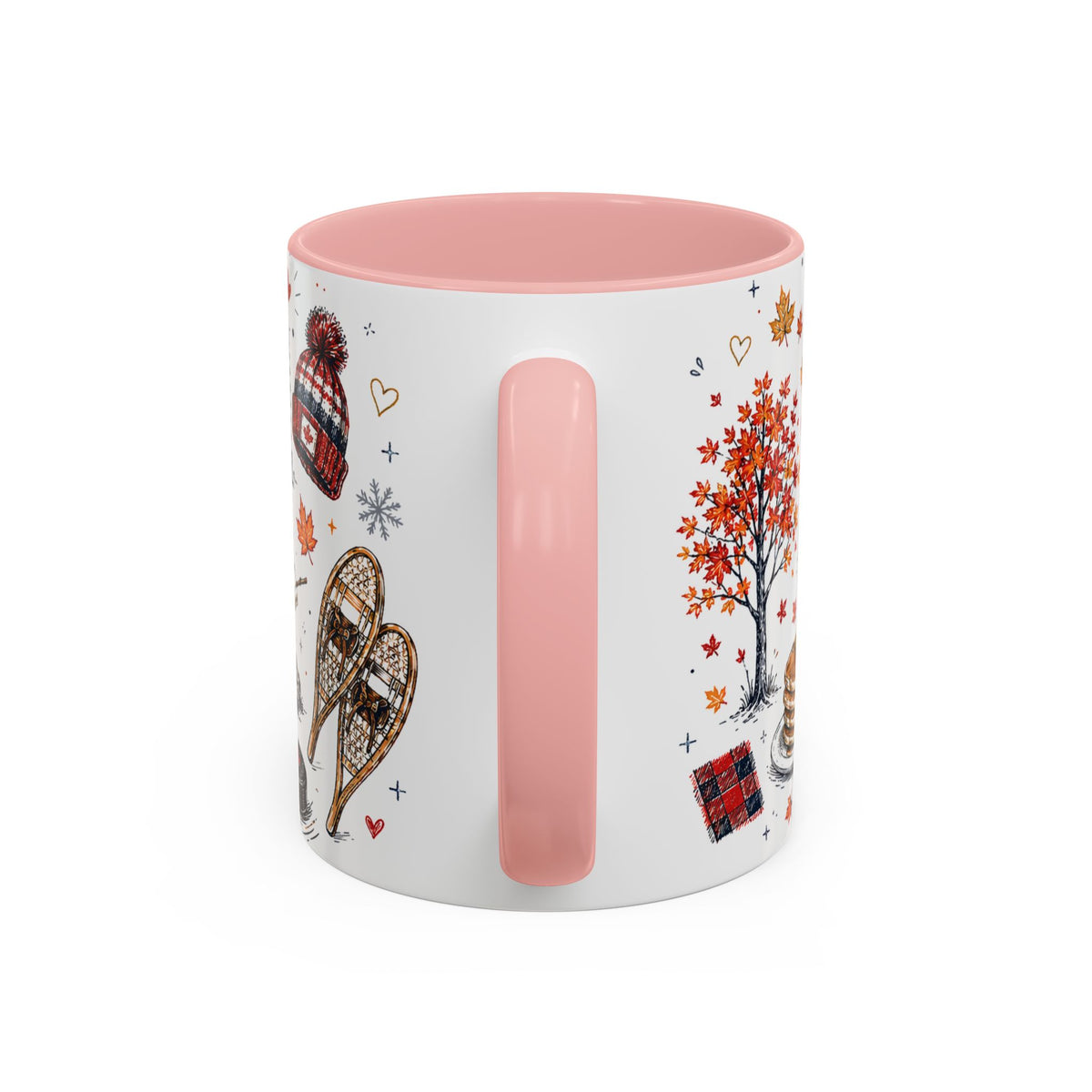 Maple Leaf Forever Coffee Mug | Canadian Pride Gift | Accent Color Ceramic 11oz 15oz