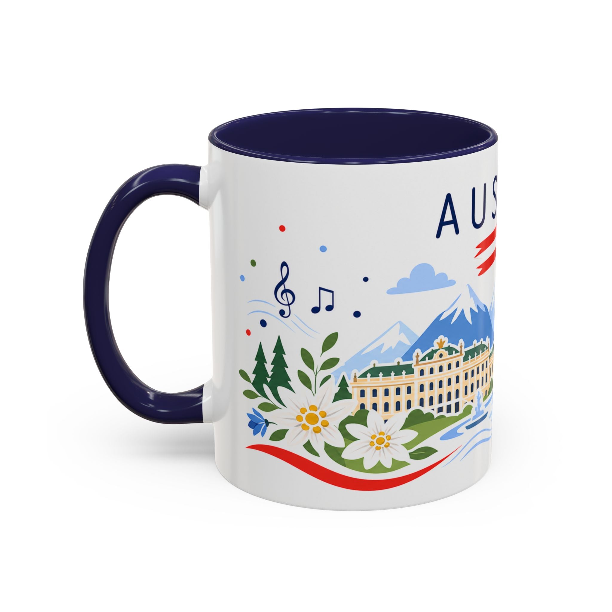 Austria Coffee Mug | Travel Souvenir Accent Mug | Country Gift Ceramic Cup 11oz 15oz