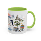 Manila Coffee Mug | Philippines Souvenir Travel Gift | Accent Color Ceramic 11oz 15oz
