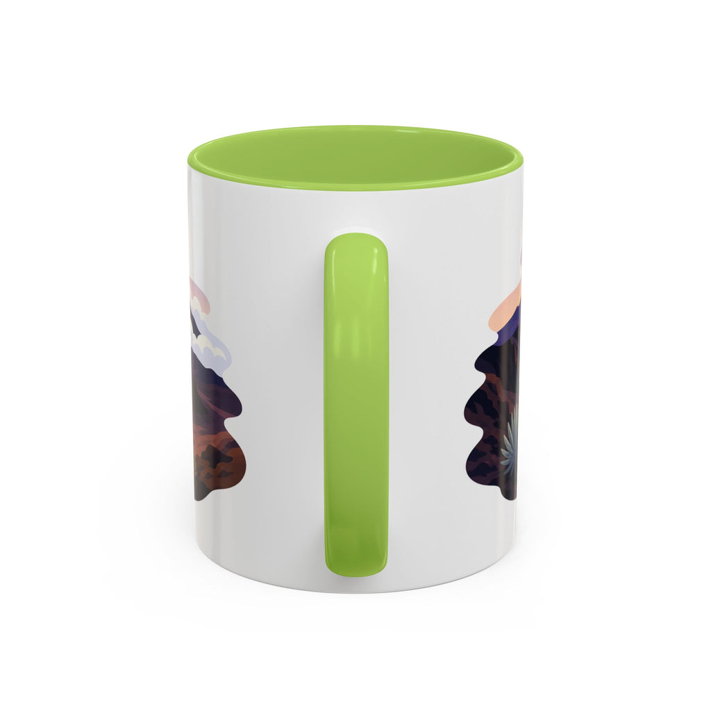 Haleakala National Park Coffee Mug | Solid Color Block Park Souvenir | 11oz 15oz Accent Mug