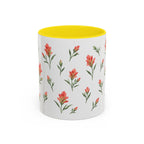 Wyoming Indian Paintbrush Mug, State Flower Floral Coffee Cup, 11oz Botanical Gift