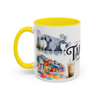 Taichung Coffee Mug | Taiwan Travel Souvenir | Vintage Illustrated City Gift | 11 oz 15 oz Accent Mug