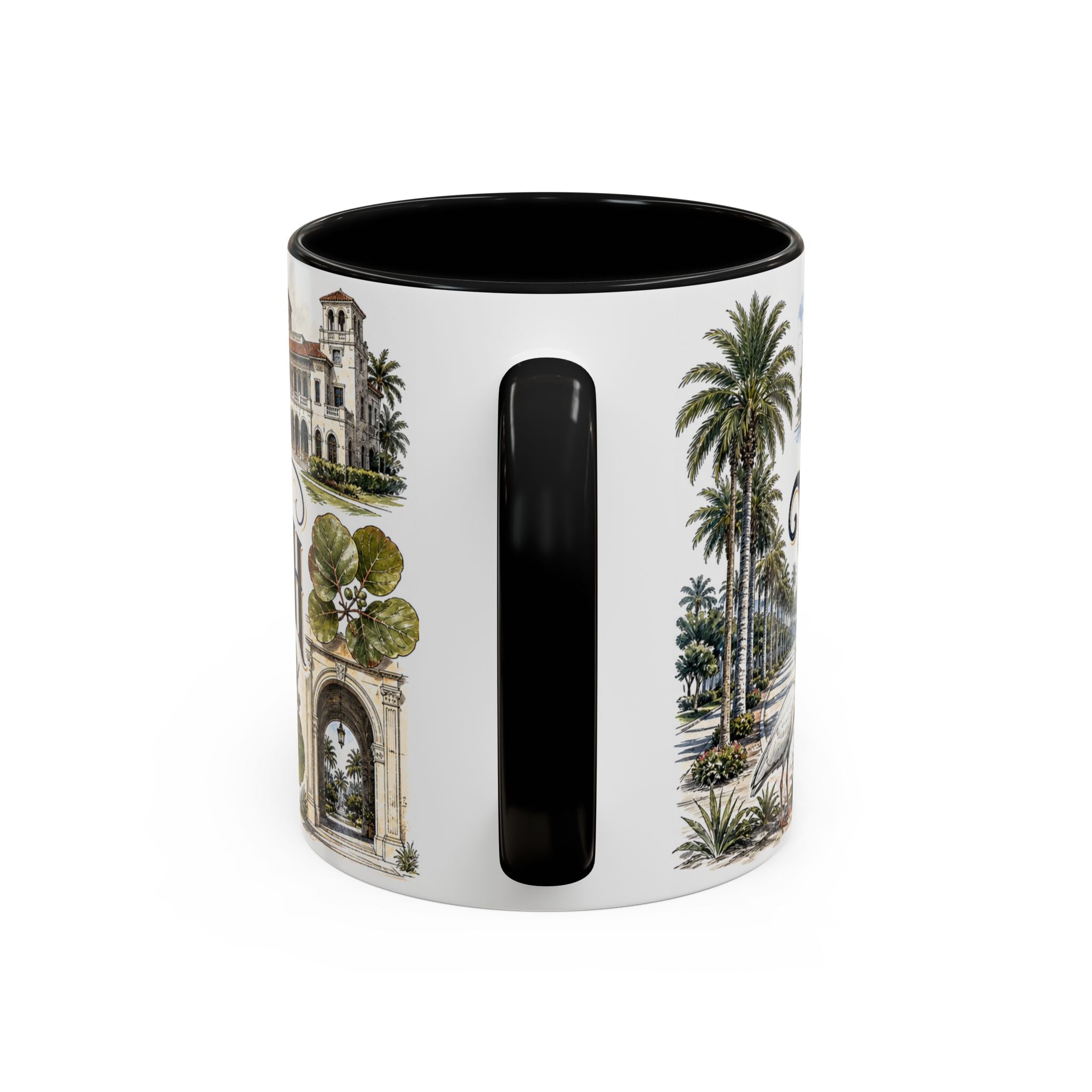 West Palm Beach Coffee Mug | United States Travel Souvenir | Vintage Illustrated City Gift | 11 oz 15 oz Accent Mug