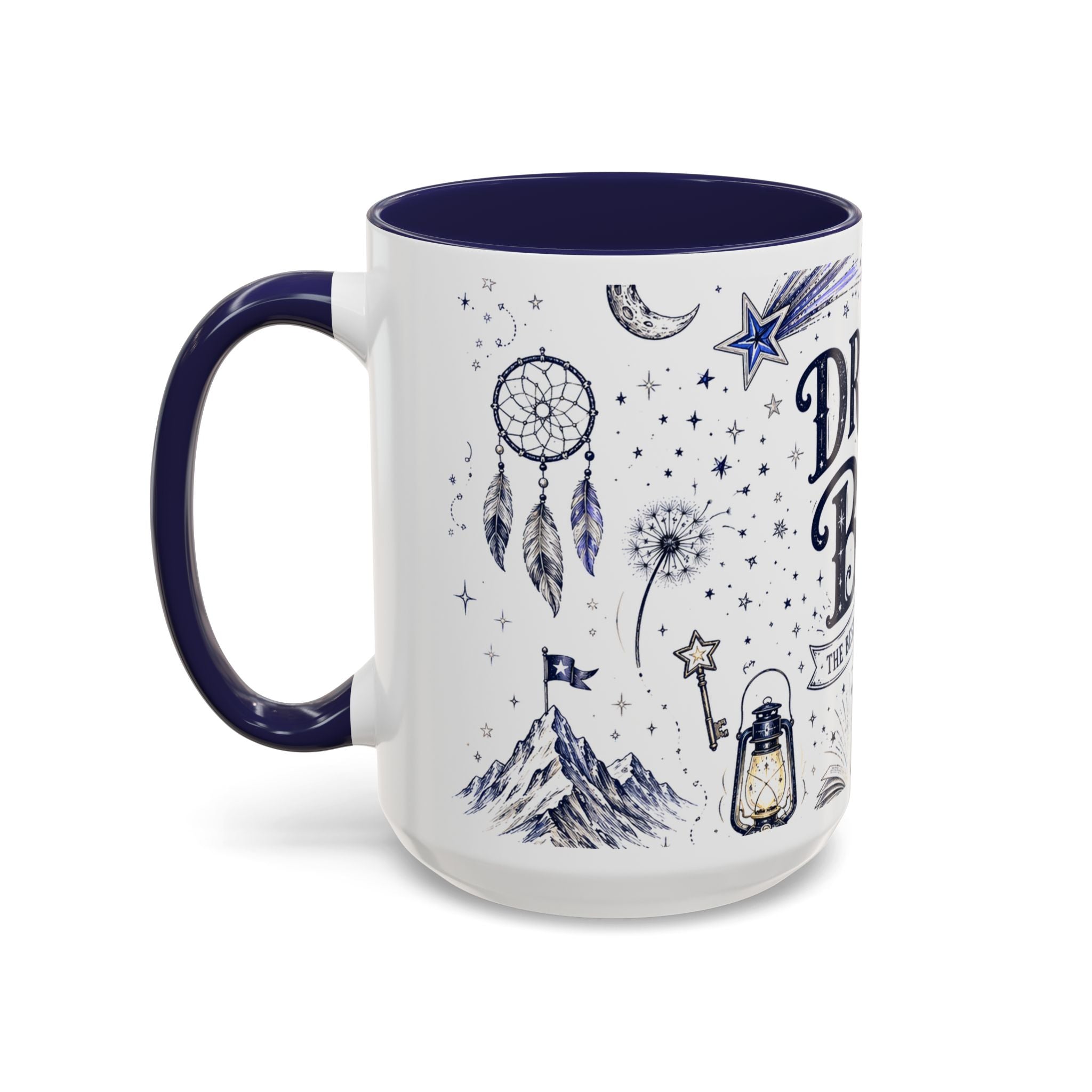 Dream Big Coffee Mug | Class of 2026 Graduation Gift | Accent Color Ceramic 11oz 15oz