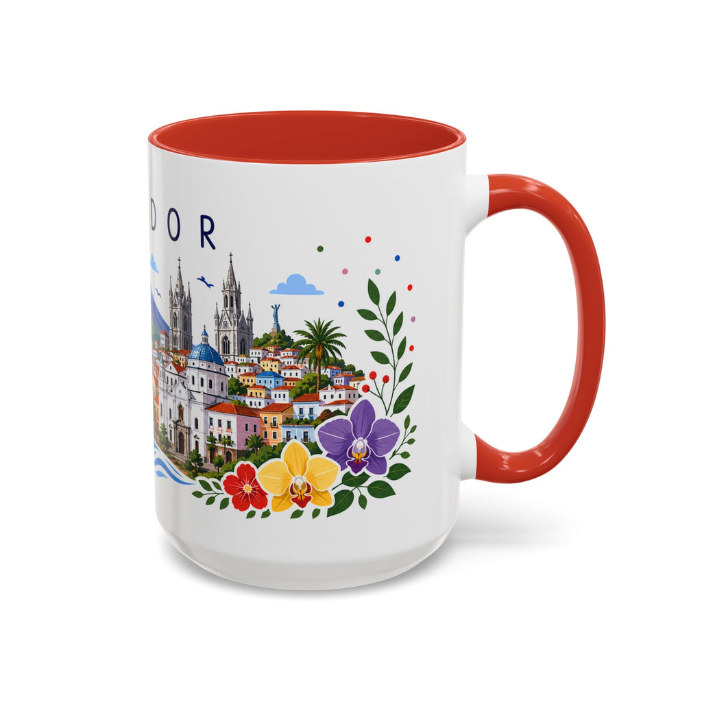 Ecuador Coffee Mug | Travel Souvenir Accent Mug | Place Gift Ceramic Cup 11oz 15oz