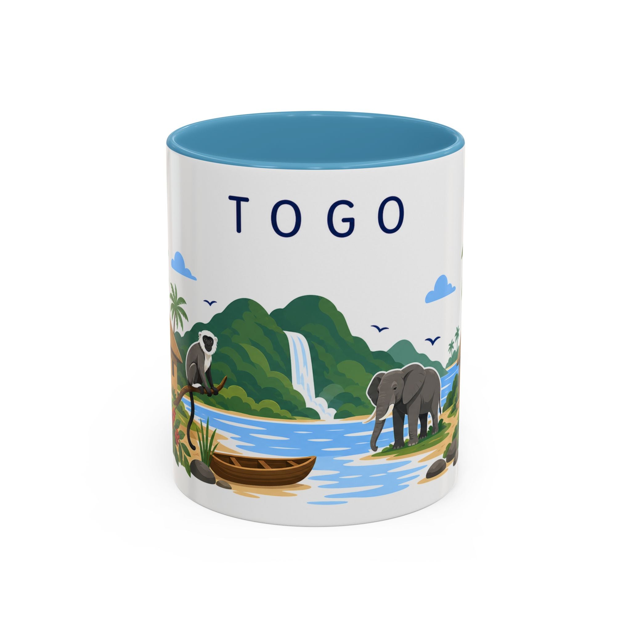 Togo Coffee Mug | Travel Souvenir Accent Mug | Country Gift Ceramic Cup 11oz 15oz