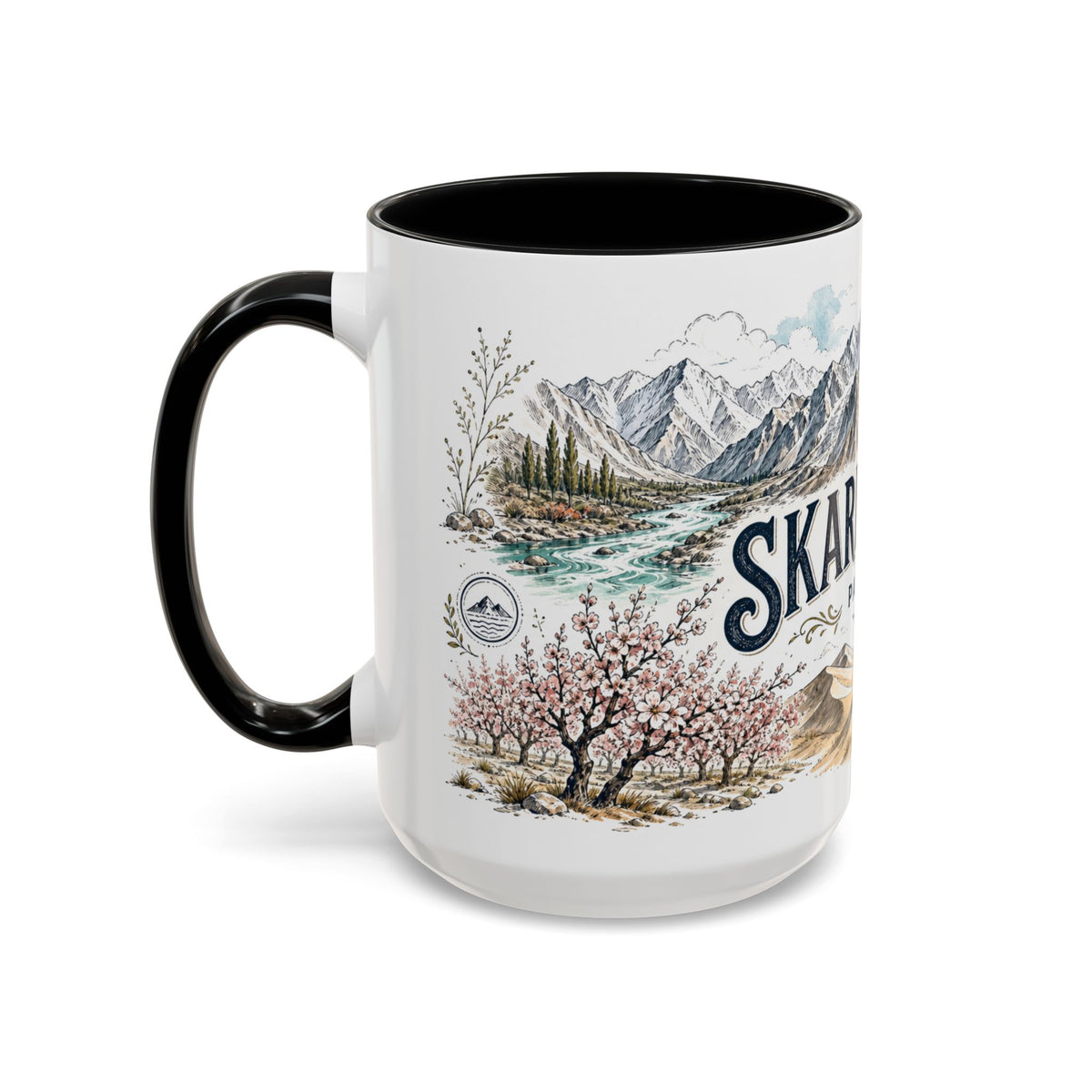 Skardu Valley Mug, Pakistan Travel Souvenir, Bucket List Gift, Accent Ceramic Coffee Mug 11oz 15oz
