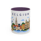 Belgium Coffee Mug | Travel Souvenir Accent Mug | Place Gift Ceramic Cup 11oz 15oz