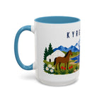 Kyrgyzstan Coffee Mug | Travel Souvenir Accent Mug | Country Gift Ceramic Cup 11oz 15oz