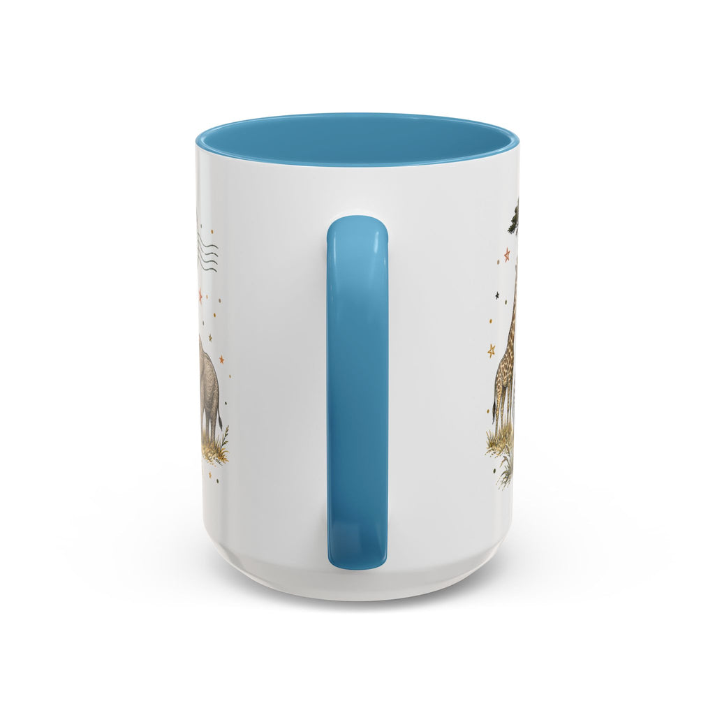 Serengeti Coffee Mug | Travel Destination Souvenir Gift | Accent Color Ceramic 11oz 15oz