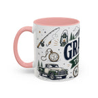 Grandpa The Legend Coffee Mug | Gift From Grandkids | Accent Color Ceramic 11oz 15oz