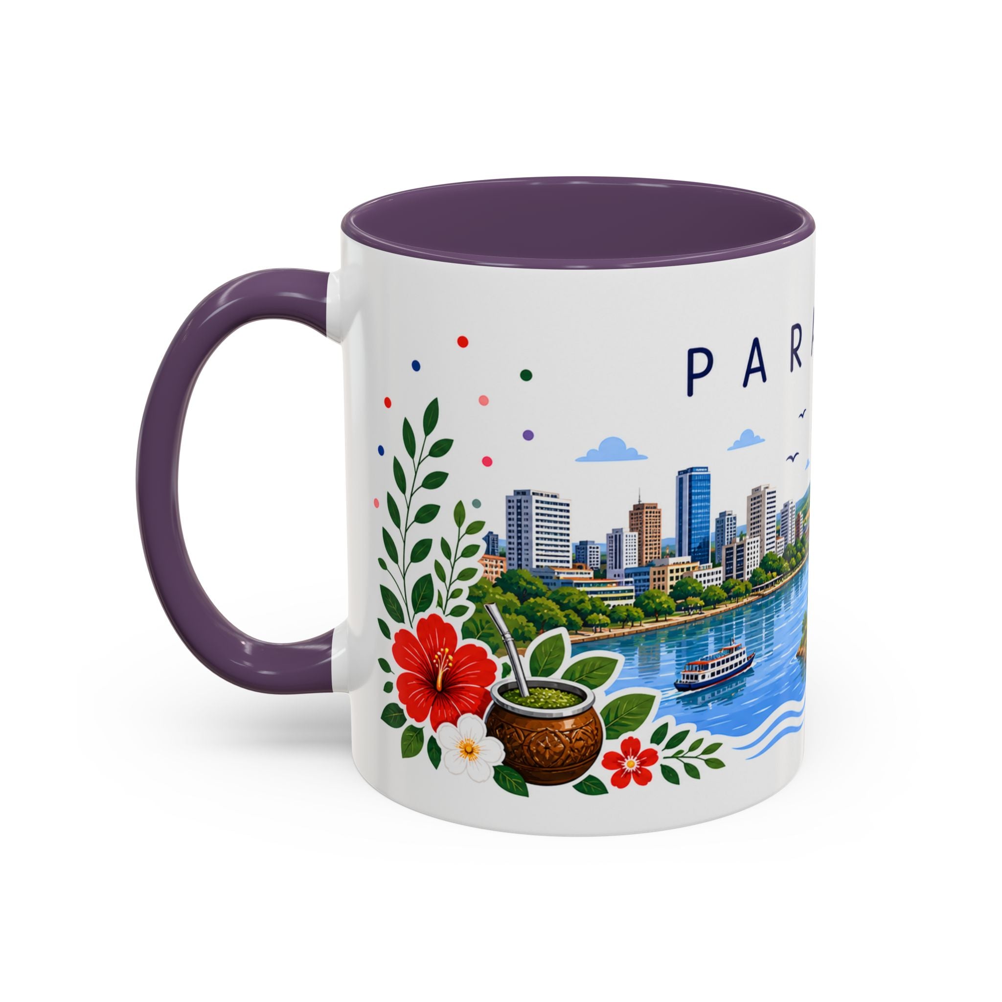 Paraguay Coffee Mug | Travel Souvenir Accent Mug | Place Gift Ceramic Cup 11oz 15oz