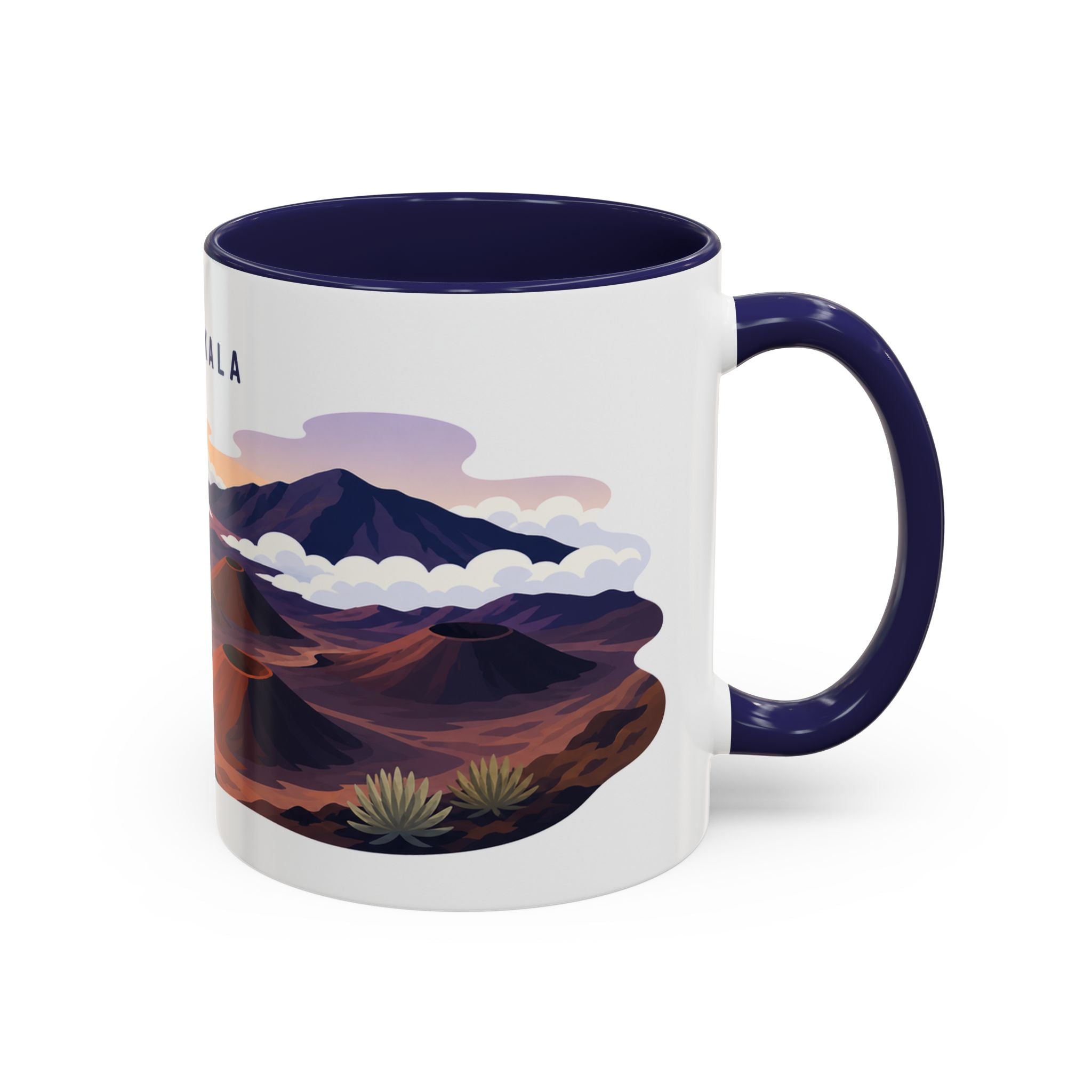 Haleakala National Park Coffee Mug | Solid Color Block Park Souvenir | 11oz 15oz Accent Mug